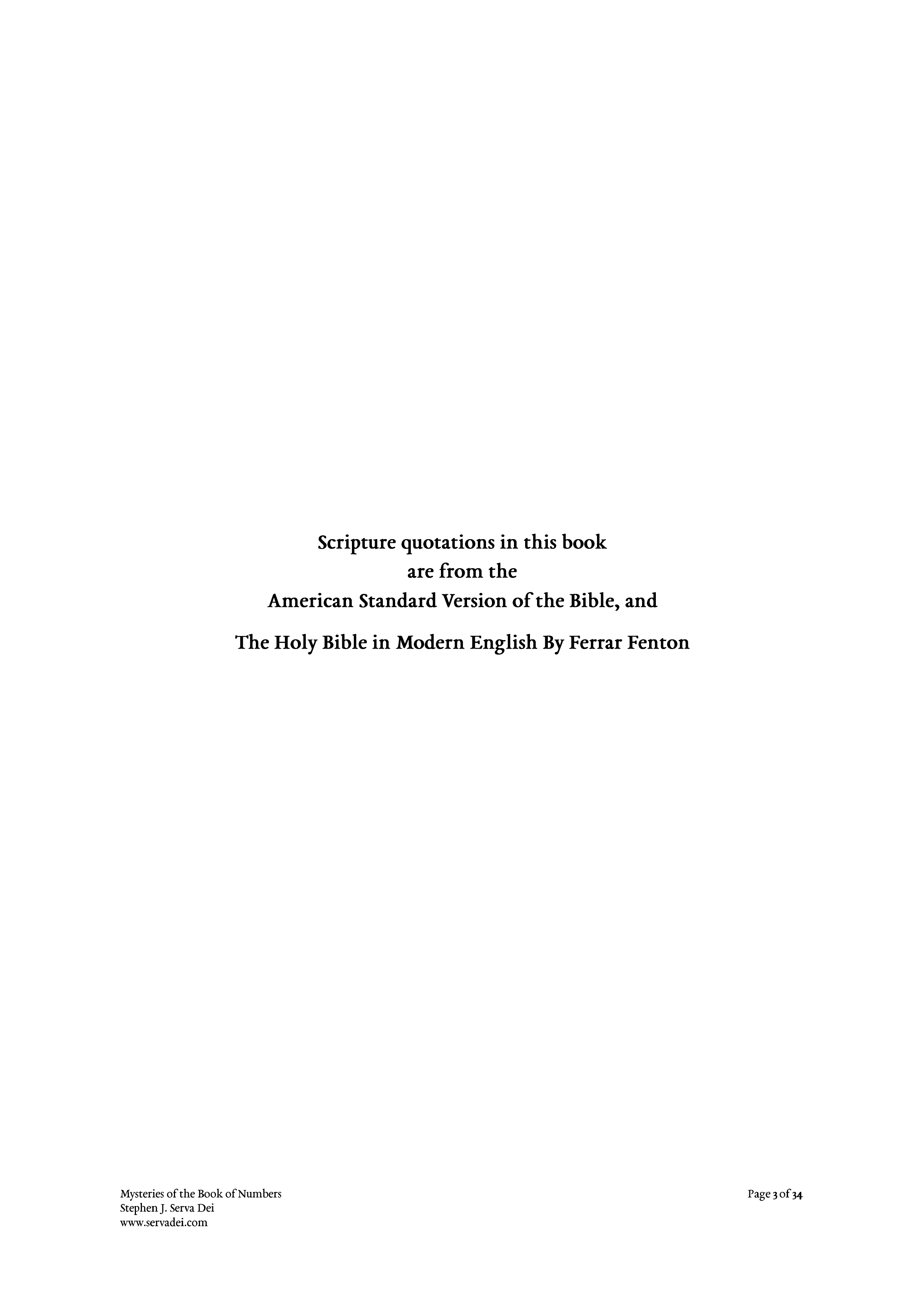 Mysteries of the Book of Numbers, page 3