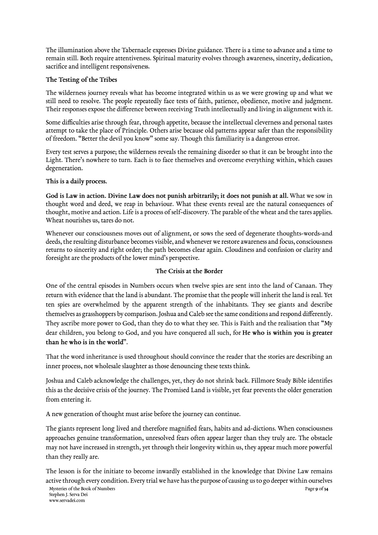 Mysteries of the Book of Numbers, page 9