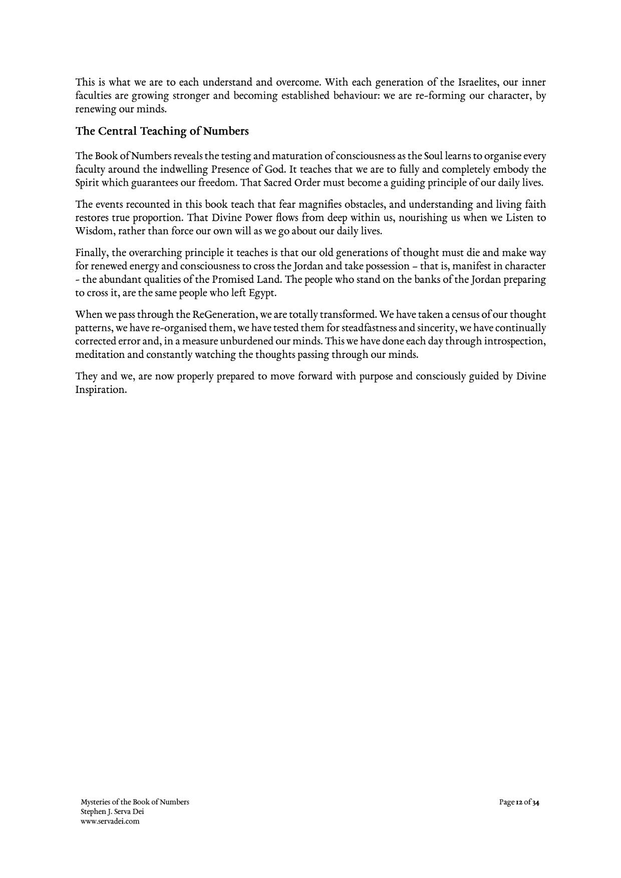 Mysteries of the Book of Numbers, page 12