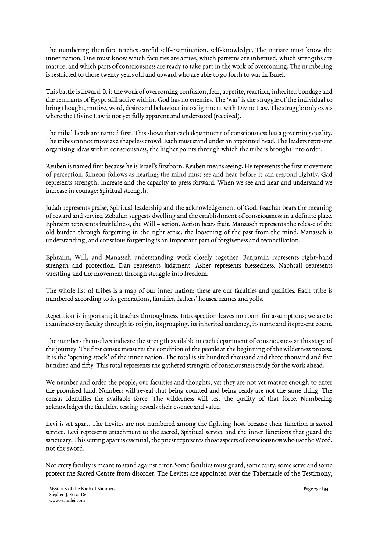 Mysteries of the Book of Numbers, page 25