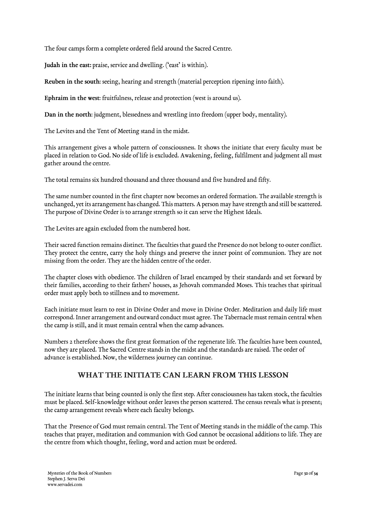 Mysteries of the Book of Numbers, page 32