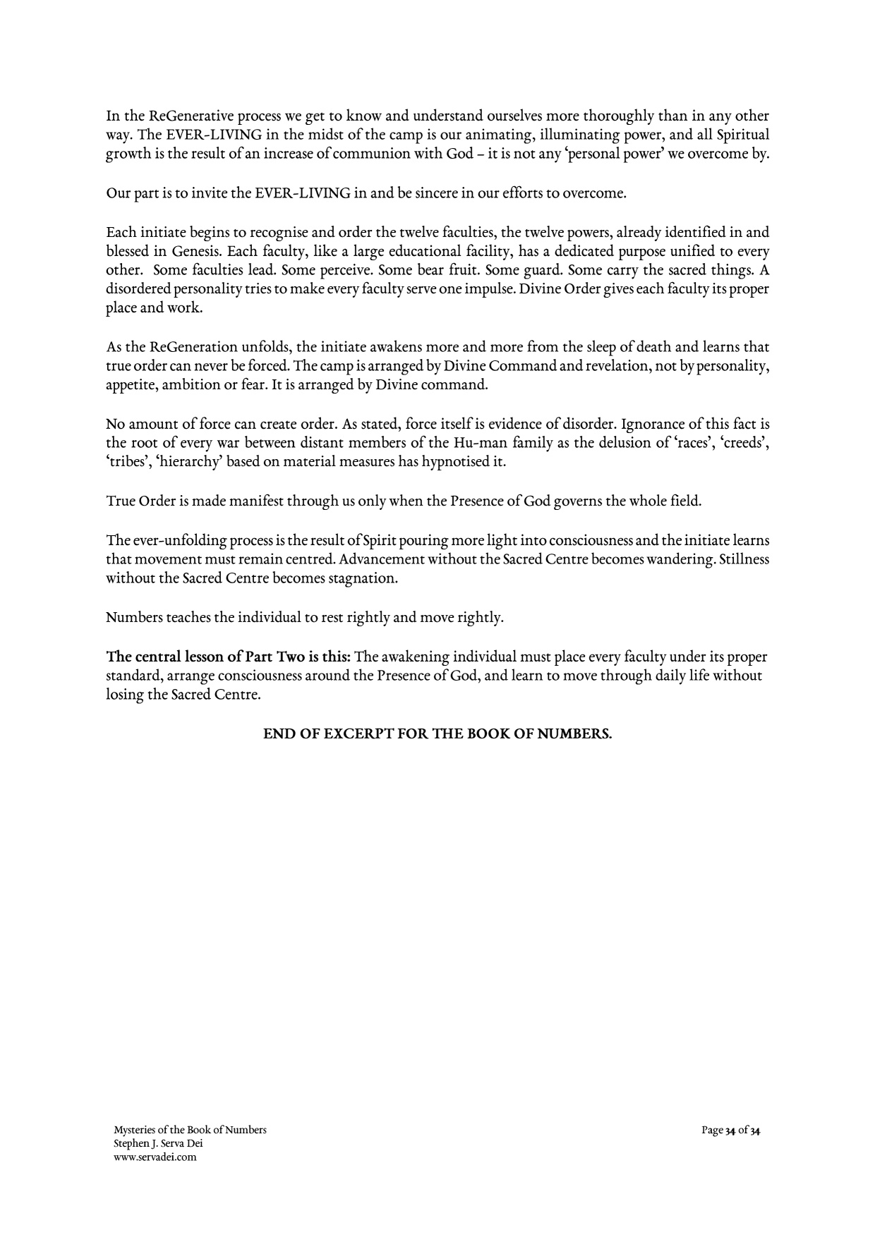 Mysteries of the Book of Numbers, page 34